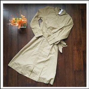 💎HP💎NWT J.Crew Tan Tie Waist Shirt Dress (4)